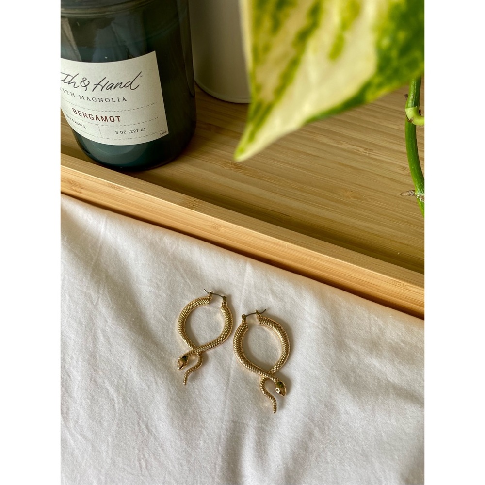 ASOS Hoop Earrings in Gold Tone - Picture 2 of 8